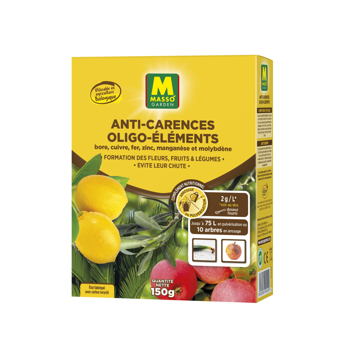 Anti-carences Oligoéléments 150 g UAB Masso Garden